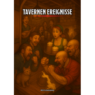 Tavernen-Ereignisse (W20) – Zufallstabelle für DnD & Pen & Paper | Lebendige Tavernen für Spielleiter