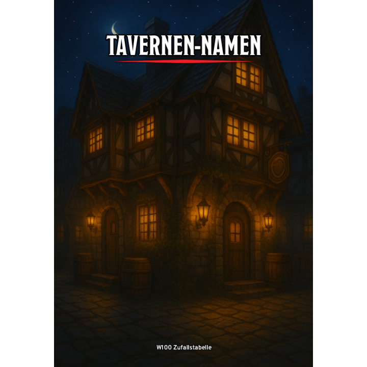 W100 Zufallstabelle – Tavernen-Namen für DnD & Fantasy-Rollenspiele