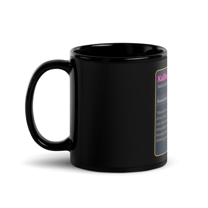 Kaffee - Sehr seltenes Item - Schwarze glänzende Tasse