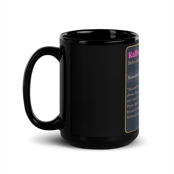 Kaffee - Sehr seltenes Item - Schwarze glänzende Tasse